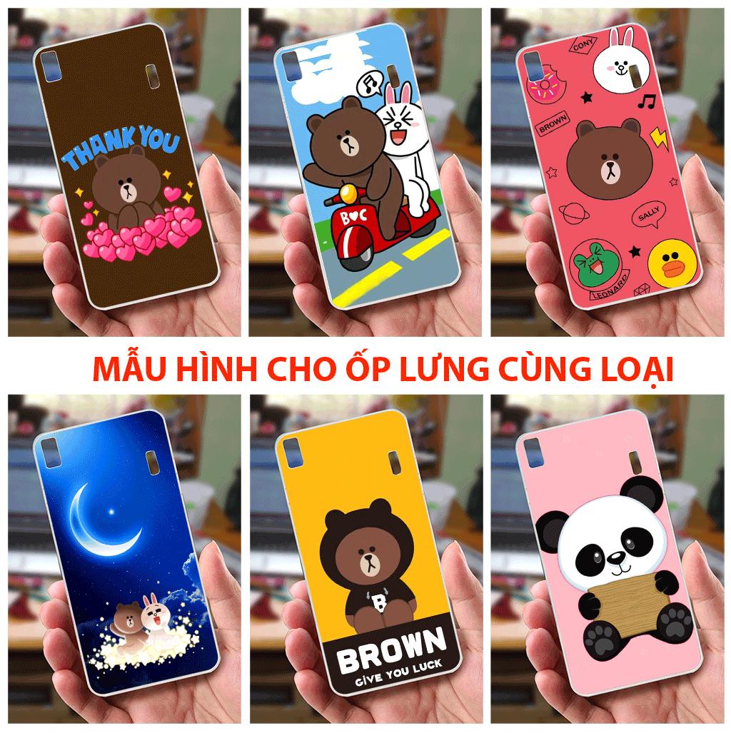 Ốp lưng Lenovo A7000 / A7000 Plus (dẻo viền trắng trong) - Panda
