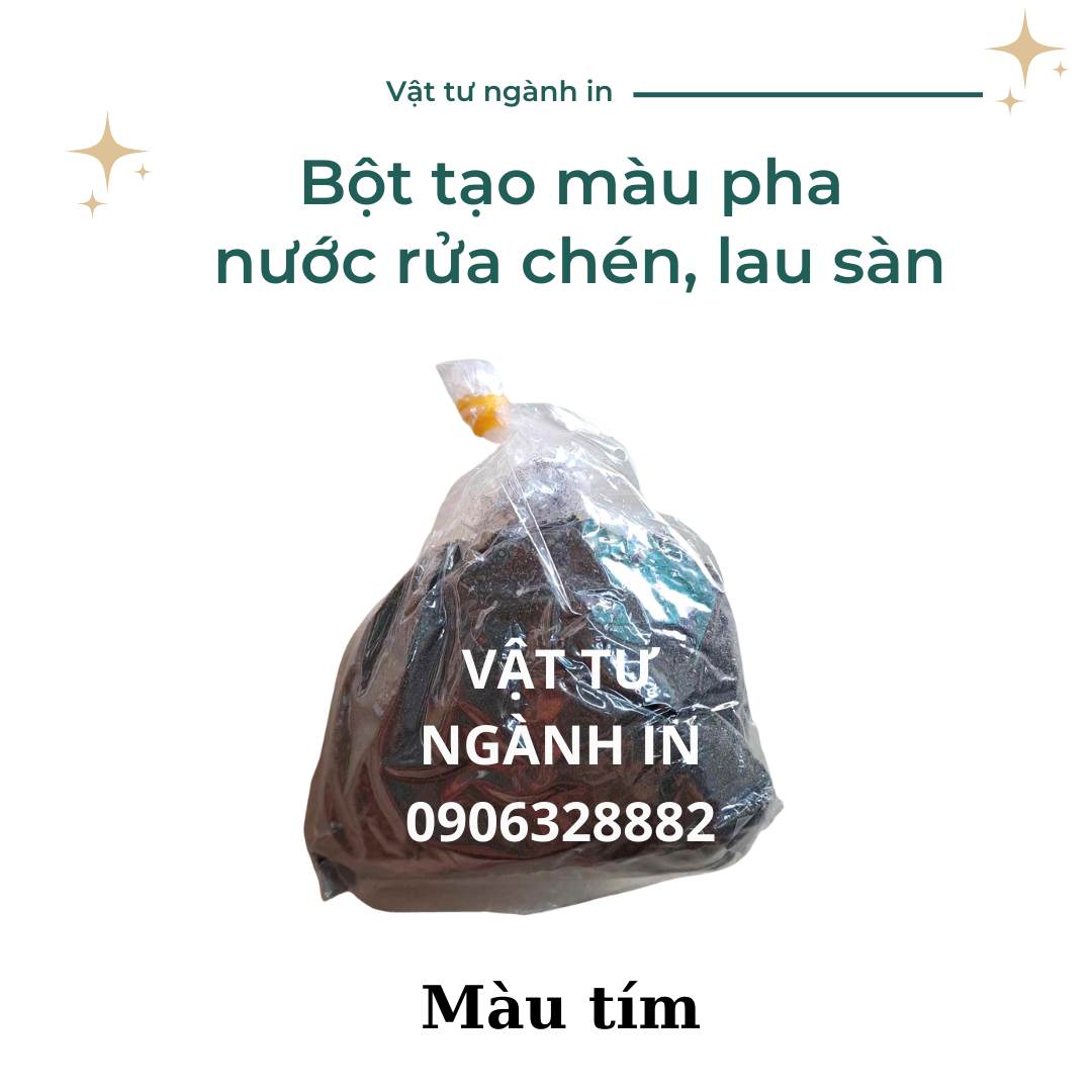 Bột tạo màu pha nước rửa chén, lau sàn túi 100 gram