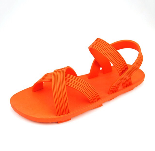 [Hoàn Tiền 15%]Giày Sandal đế bằng quai chéo siêu dẻo
