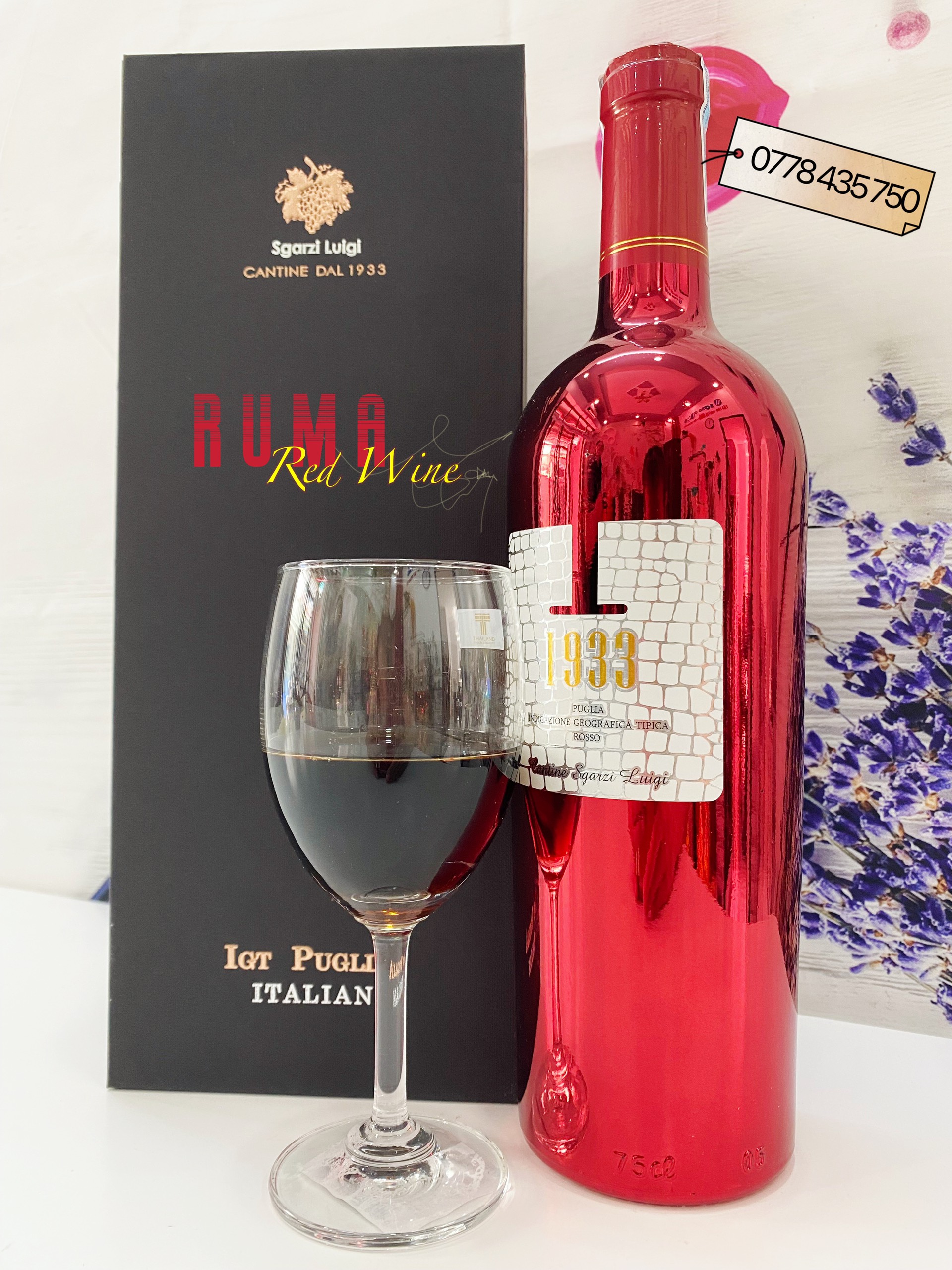 Vang đỏ Ý 1933 Ruby nhâp khẩu chính hãng