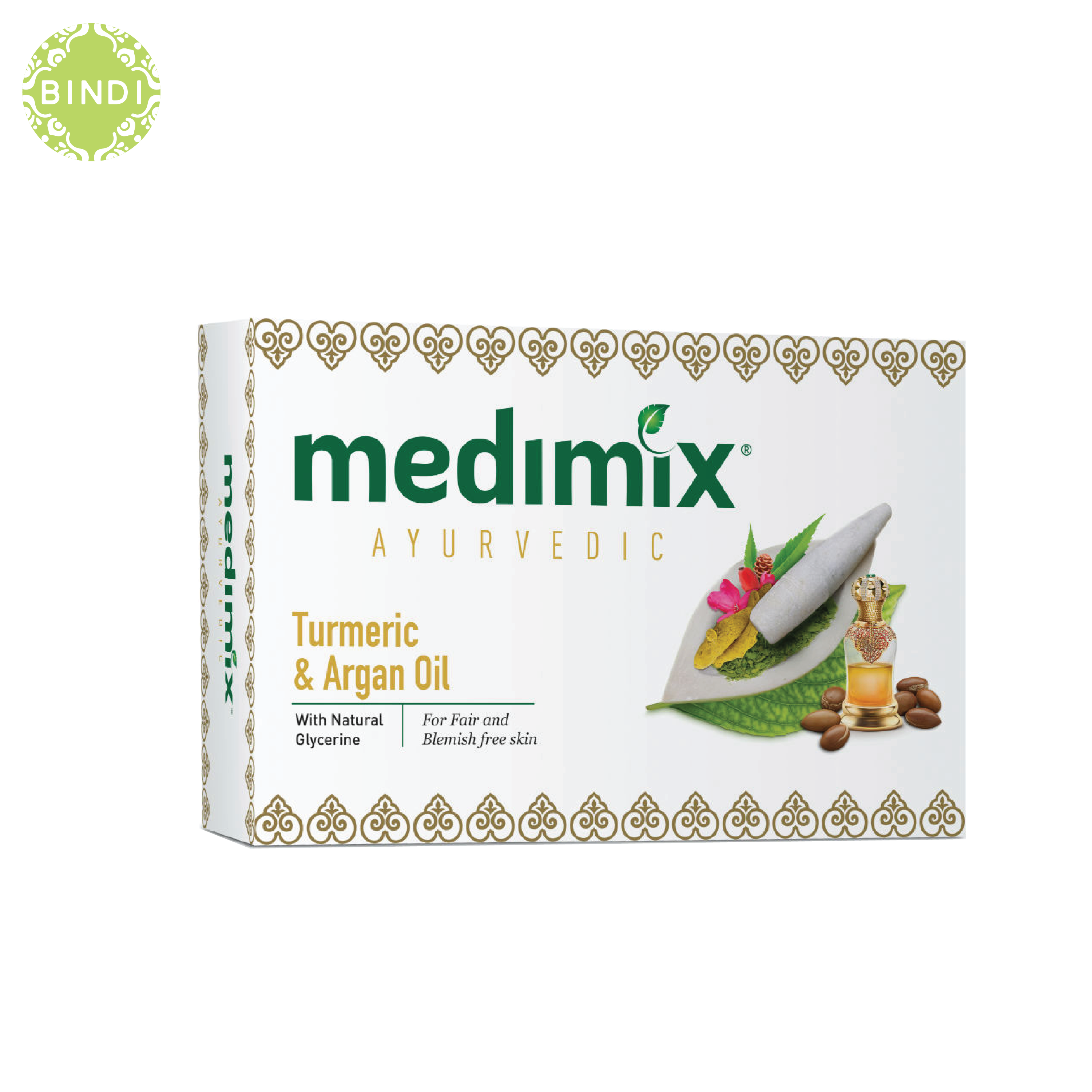 Set 3 Xà Phòng Medimix Nghệ & Dầu Argan ngừa mụn & thâm 125g