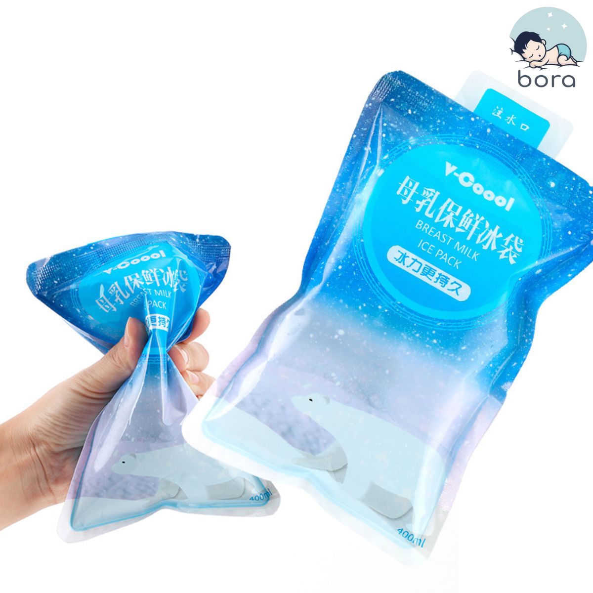 Túi đá khô giữ lạnh sữa V-coool 400ml