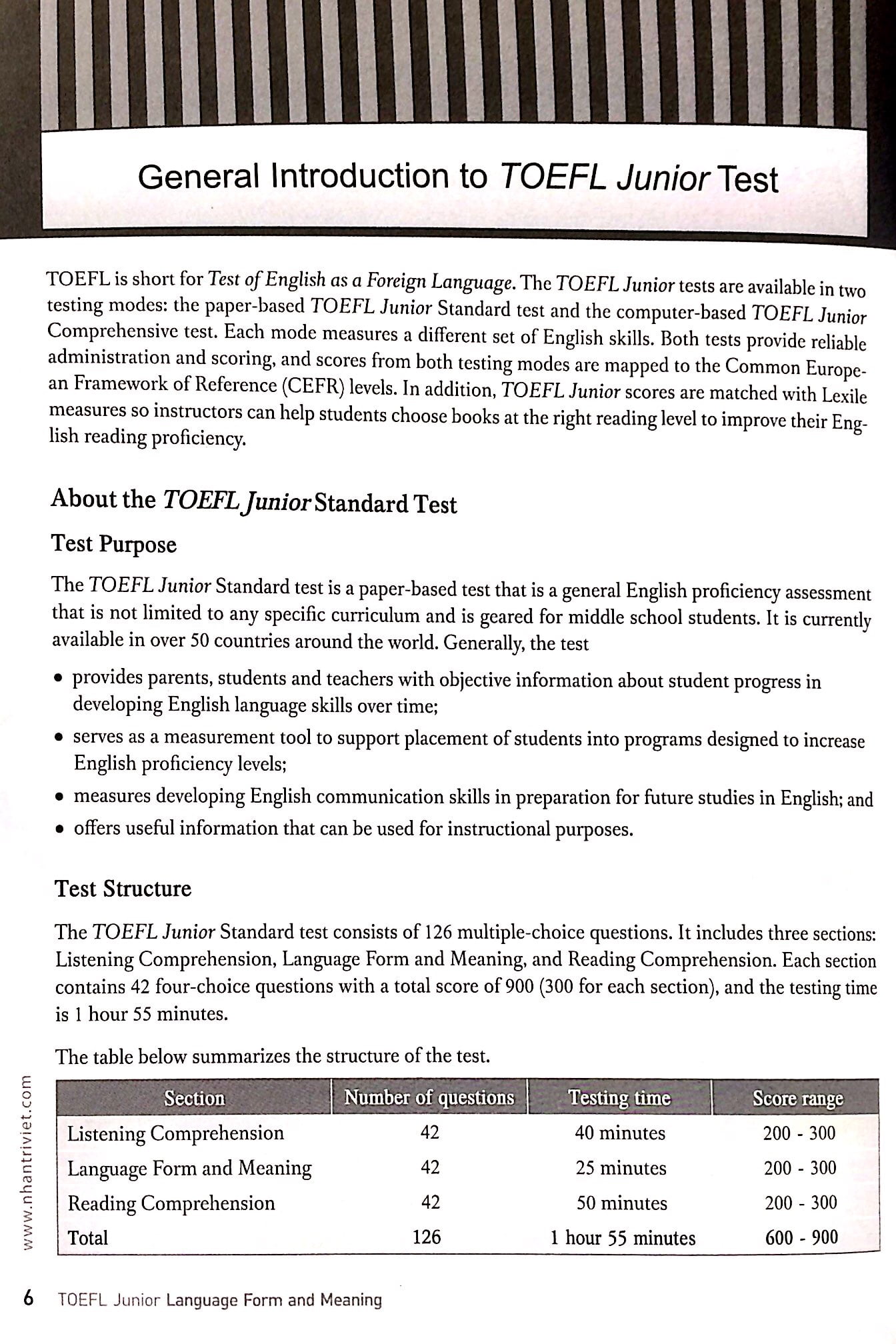 Fahasa - Toefl Junior Language Form And Meaning