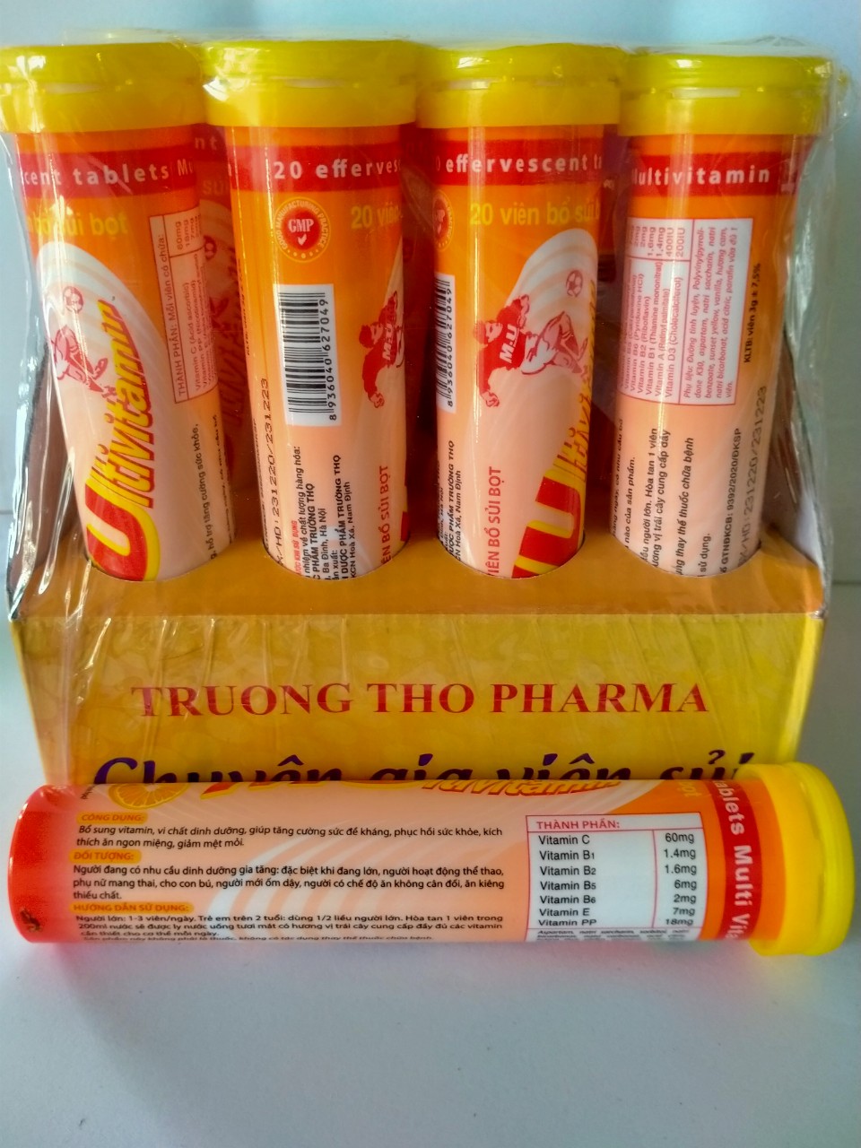Viên sủi MULTIVITAMIN Tub 20 viên