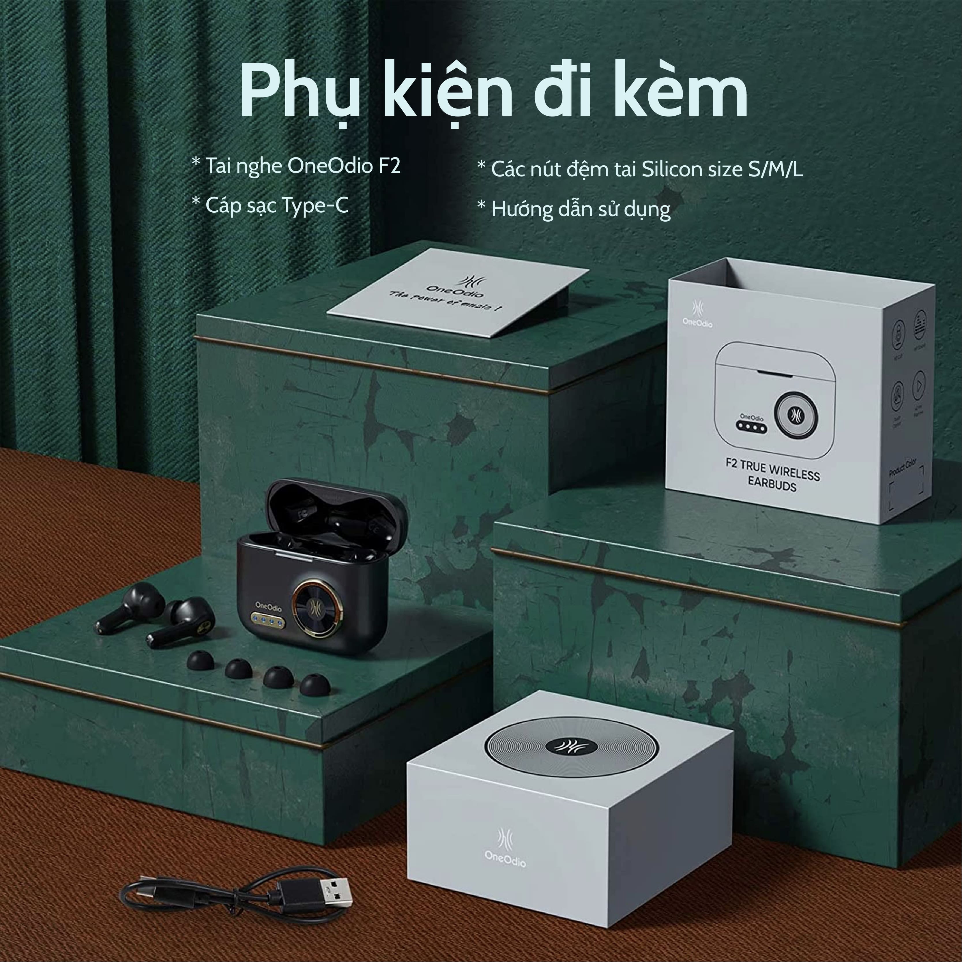 Tai nghe OneOdio F2 Bluetooth 5.0 âm thanh HiFi