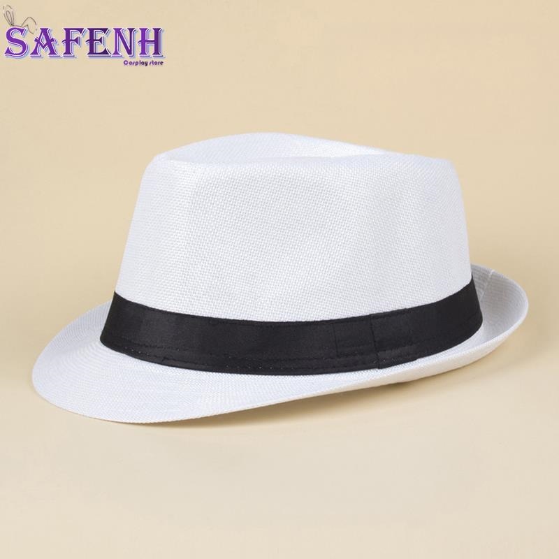 Fashion Men Straw Hat Handmade Beach Wide Brim Sunhat Summer Cowboy Cap  Outdoor Sunhat Panama Hat