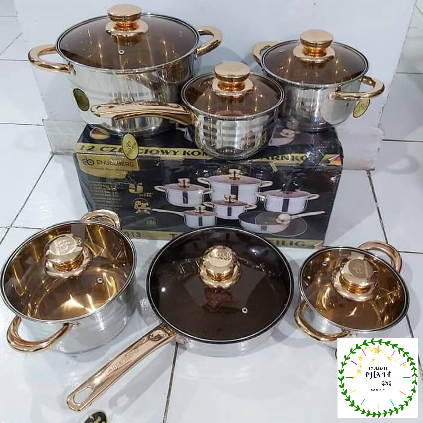 BỘ NỒI 6 MÓN VUNG KÍNH ANGELBERG