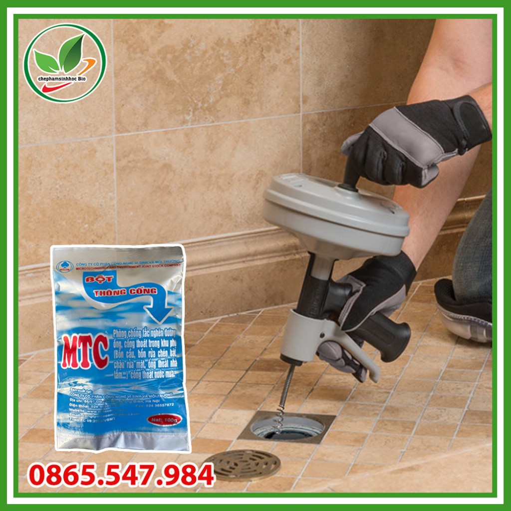 Combo 6 gói. Bột thông cống MTC. Gói 100g