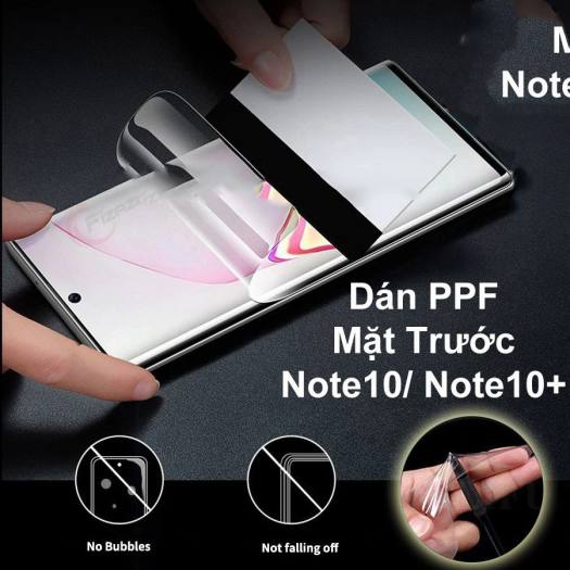 Miếng dán PPF Samsung Note 10/ Note 10 Plus full mặt trước và mặt sau chống trầy xướt