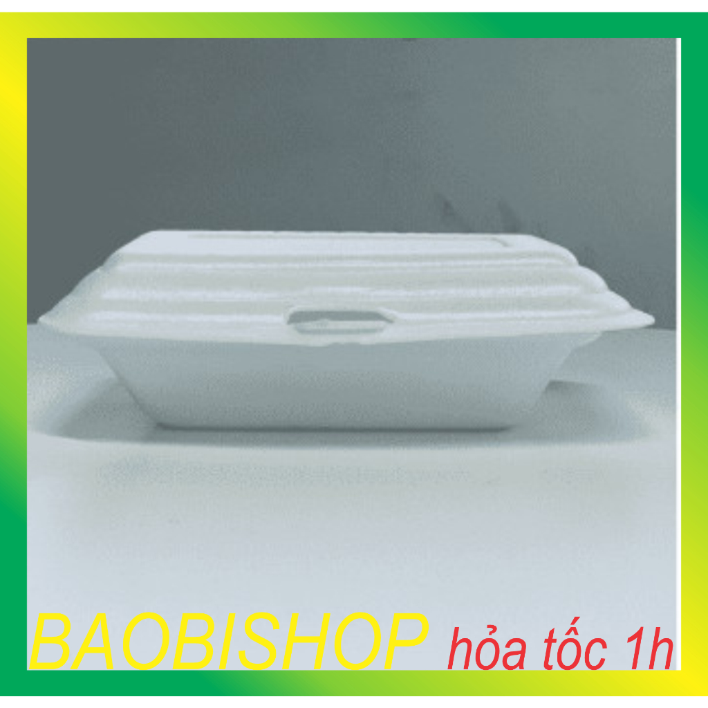 1 cây hộp xốp đựng hộp cơm 150 cái mang đi tiện dụng , đựng xôi , đựng bánh cuốn_bao bì shop
