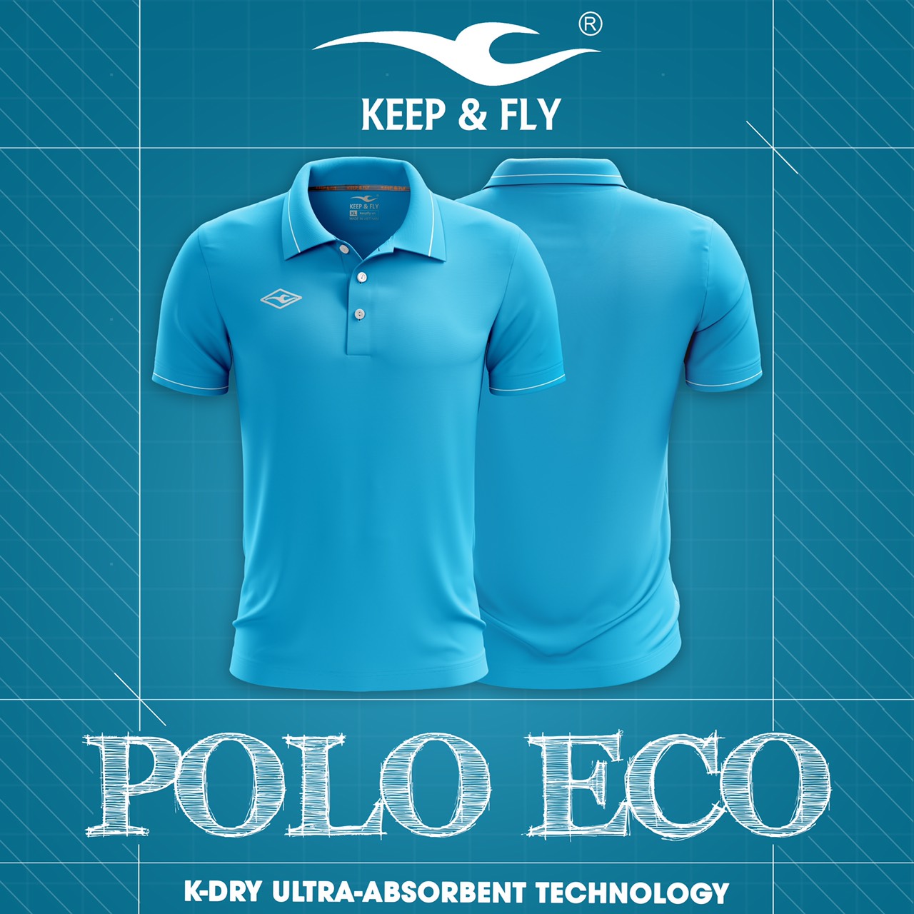 Áo thun Polo Eco ( hàng Keep & Fly chính hãng )