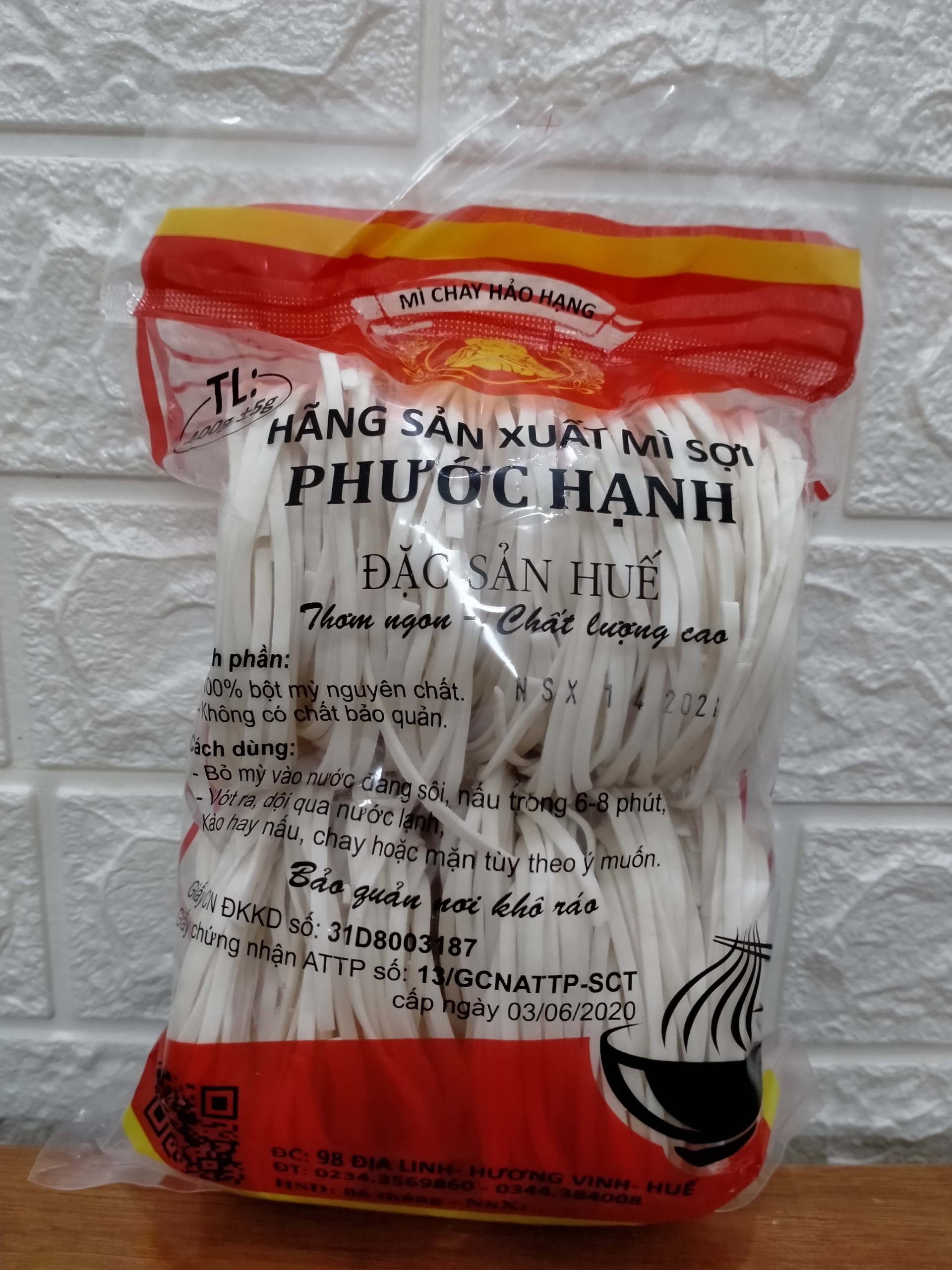 1 gói Mì vắt ( bánh canh khô ) Huế ( 400g phước hạnh )
