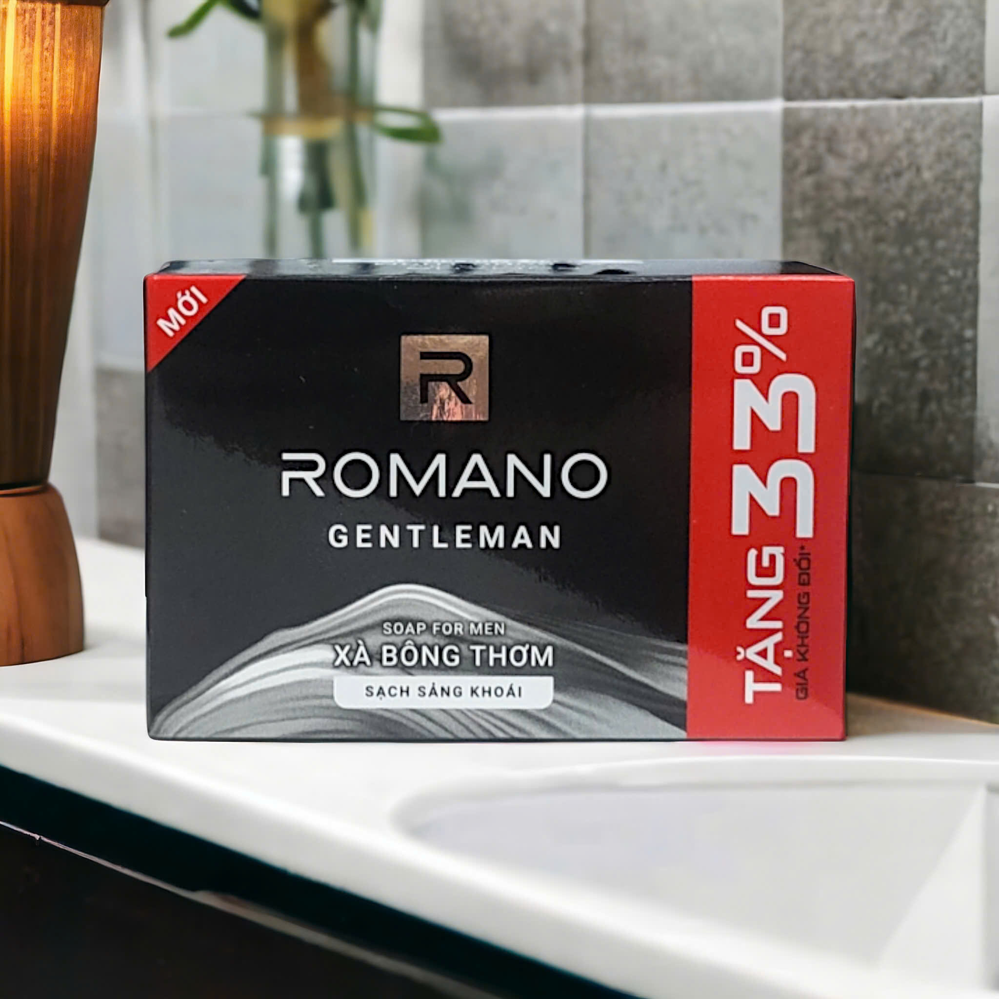 Xà Bông Romano 120g [Tăng 33%] – Hương Nam Tính Lịch Lãm – Làm Sạch Sâu, Khử Mùi Hiệu Quả