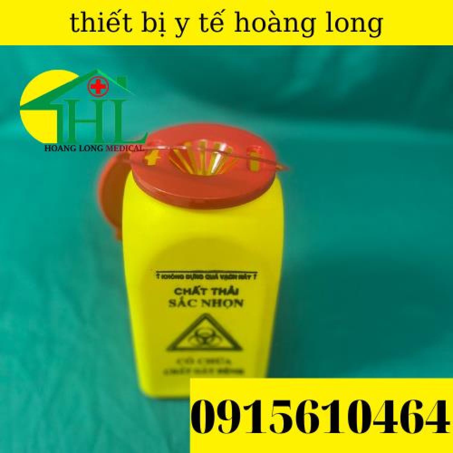 Hộp y tế 📌📌🧷🧷💉💊đựng vật sắc nhọn bằng nhựa dung tích 1,5 lít