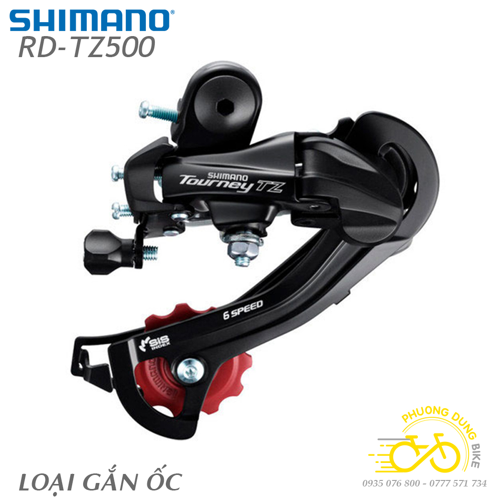 Củ cùi đề sau xe đạp SHIMANO TOURNEY RD TZ500 5-6-7 Speed - Hàng chính Hãng