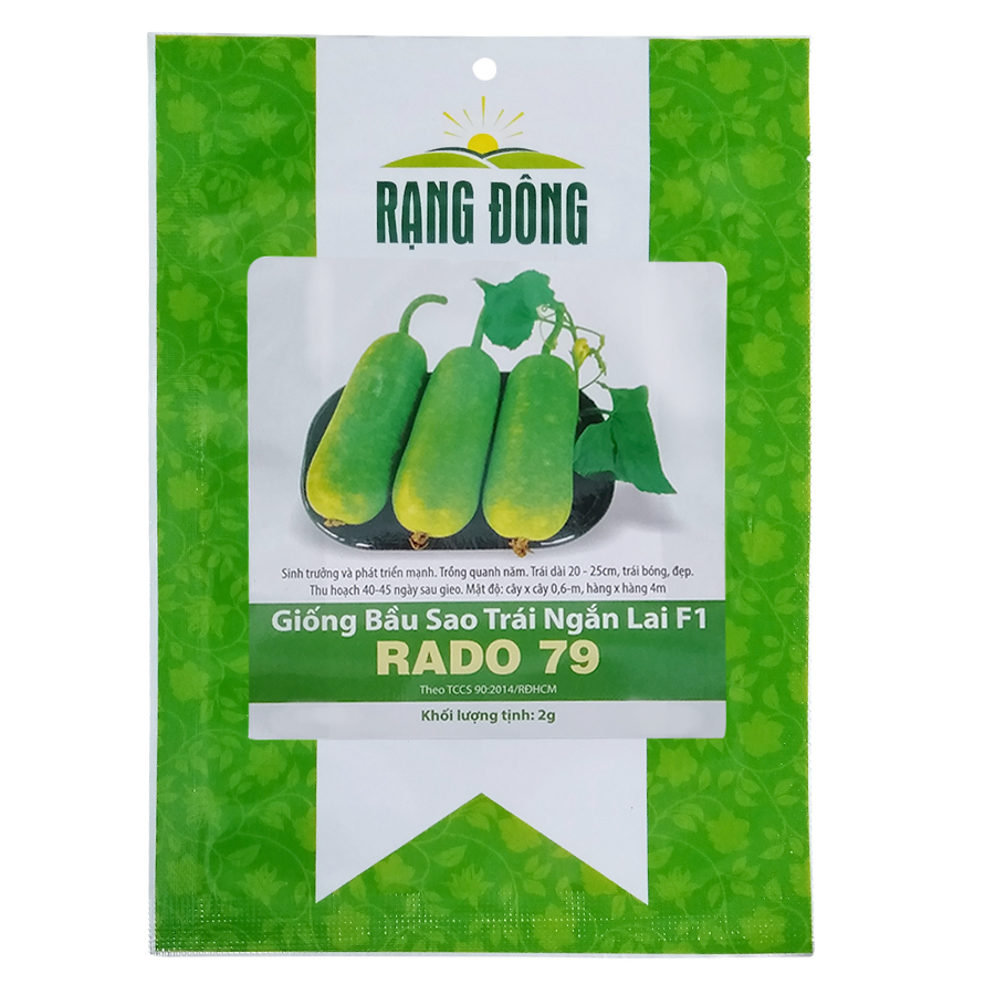 Hạt giống bầu sao trái ngắn lai f1 - rado 79