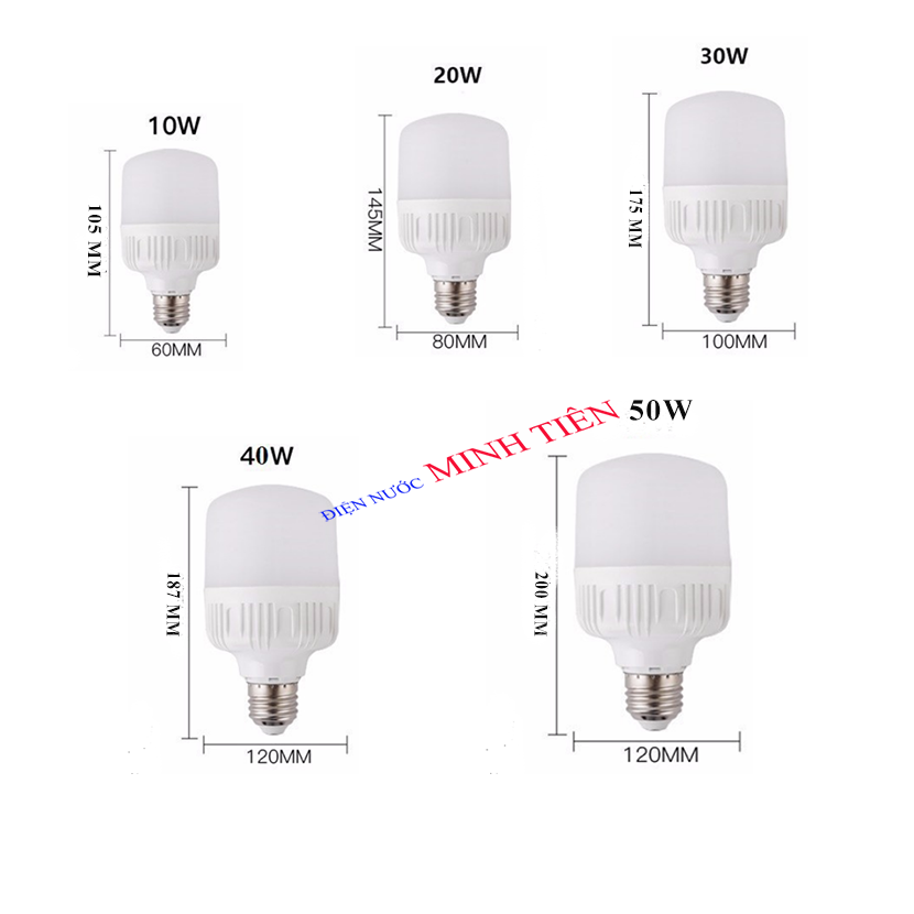 Bóng LED BULD trụ CCT 40W, 50W
