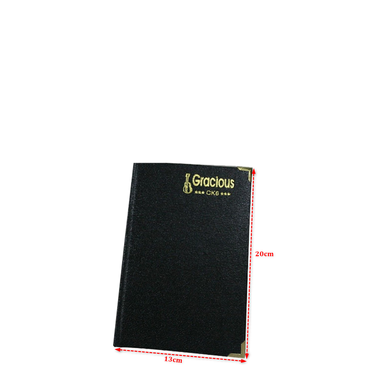 Sổ bìa đen ck6 - khổ 13x20cm