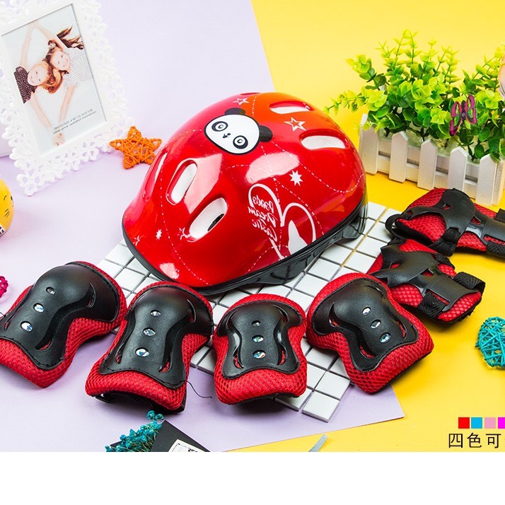 Bộ bảo hộ cho bé chơi thể thao (Hồng, Xanh, Đỏ)
