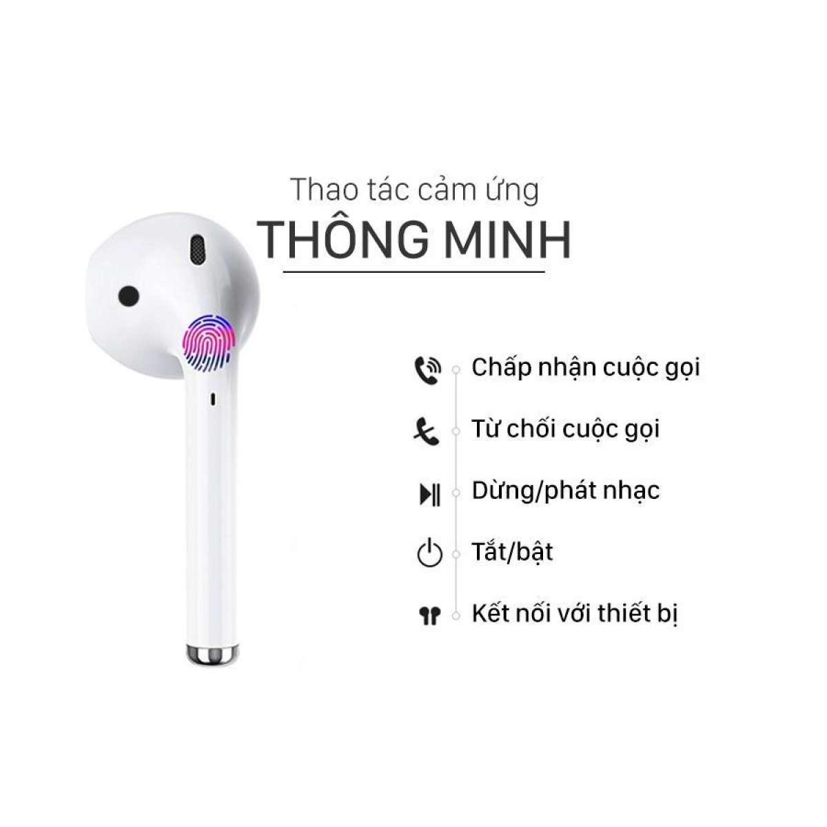 Tai nghe Bluetooth Không Dây i12s Bản Nâng Cấp Chip 5.0, Tai Nghe Không Dây DÒNG SAMSUNG-OPPO-IPHONE CHẤT LƯỢNG TỐT, Tai Nghe Bluetooth Mini