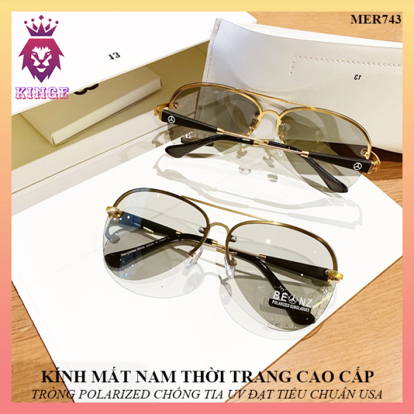 Giá bán Kính Mắt Nam MER743 Thời Trang Cao Cấp Đổi Màu Ngày Đêm - Tròng Polarized Chống Tia UV Cực Tốt - Tặng Hộp + Khăn Lau - Bảo Hành 12 Tháng