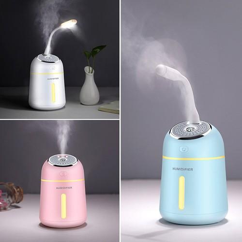 Máy Phun Sương Tạo Độ Ẩm Kèm Quạt Đèn Mini