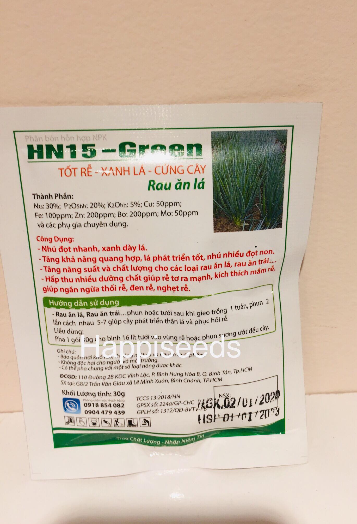 Phân bón lá HN15 chuyên dưỡng cây