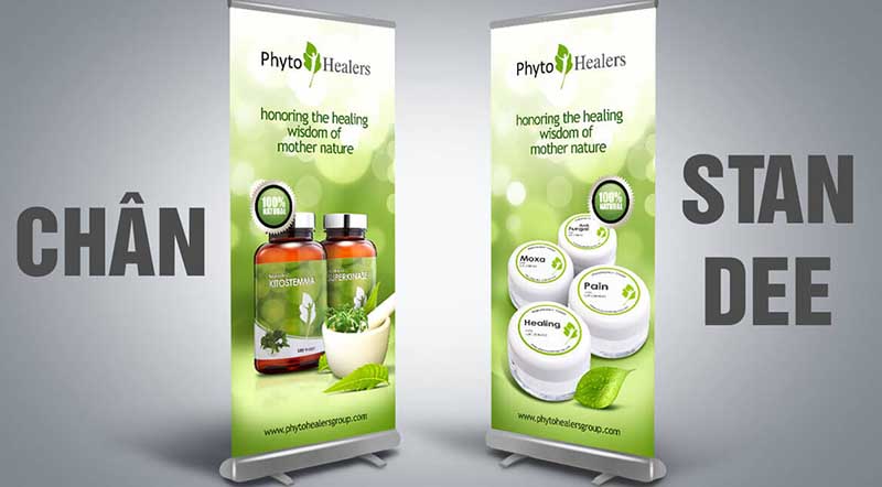 Chân Standee Cuốn Nhôm - 80x200cm