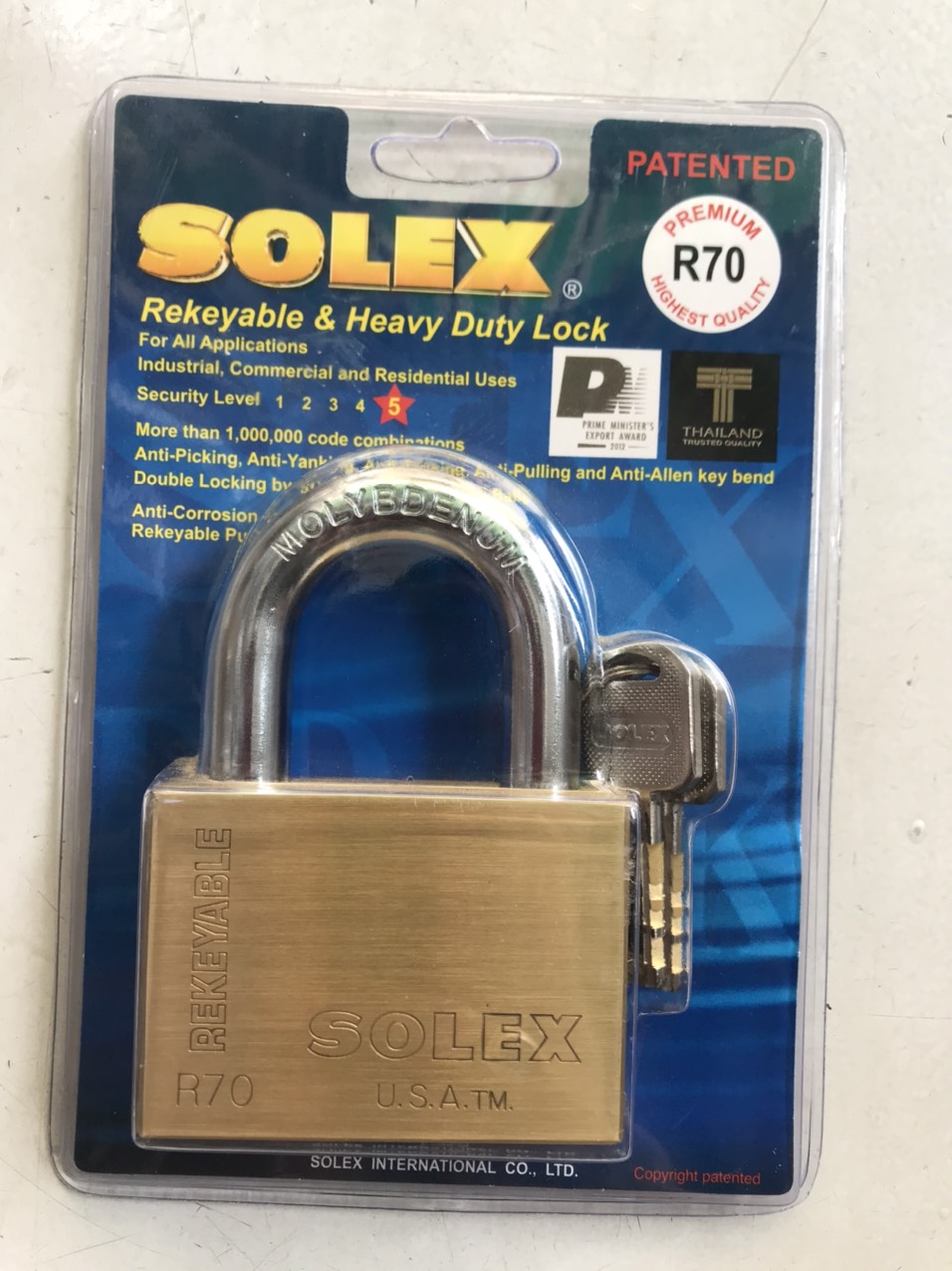 KHÓA CAO CẤP SOLEX THÁI LAN R50 - R60 - R70