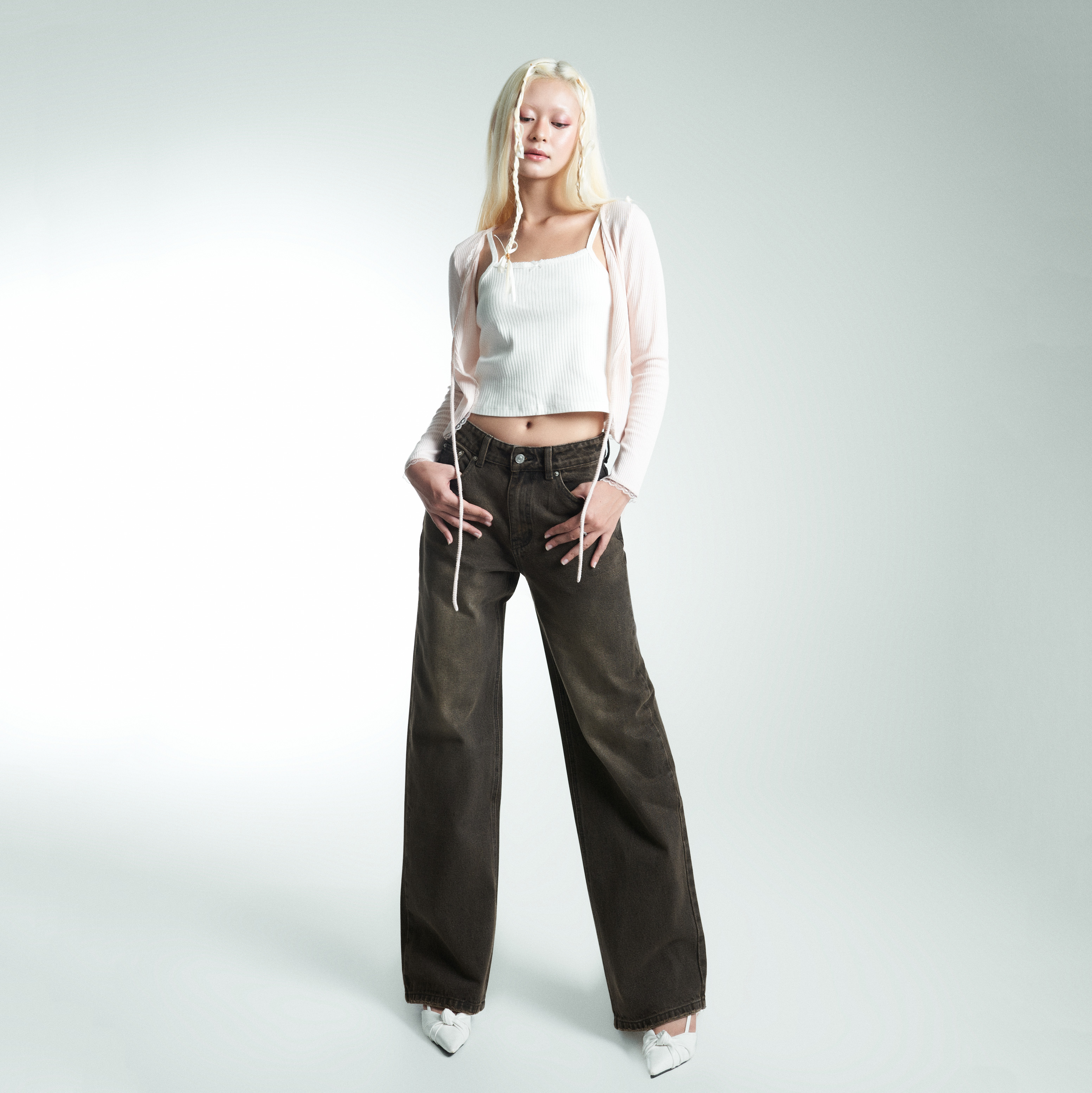Set Áo Croptop Len Tay Dài PRADIES Sweeties