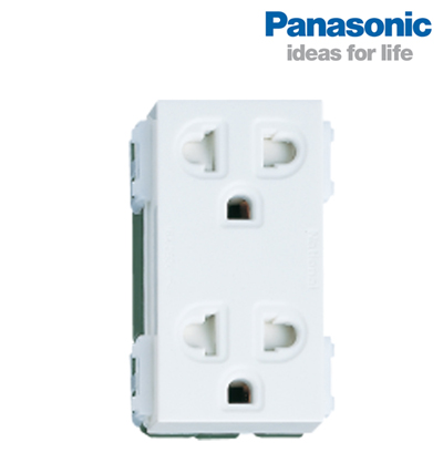 Ổ cắm đôi 3 chấu panasonic wev1582sw