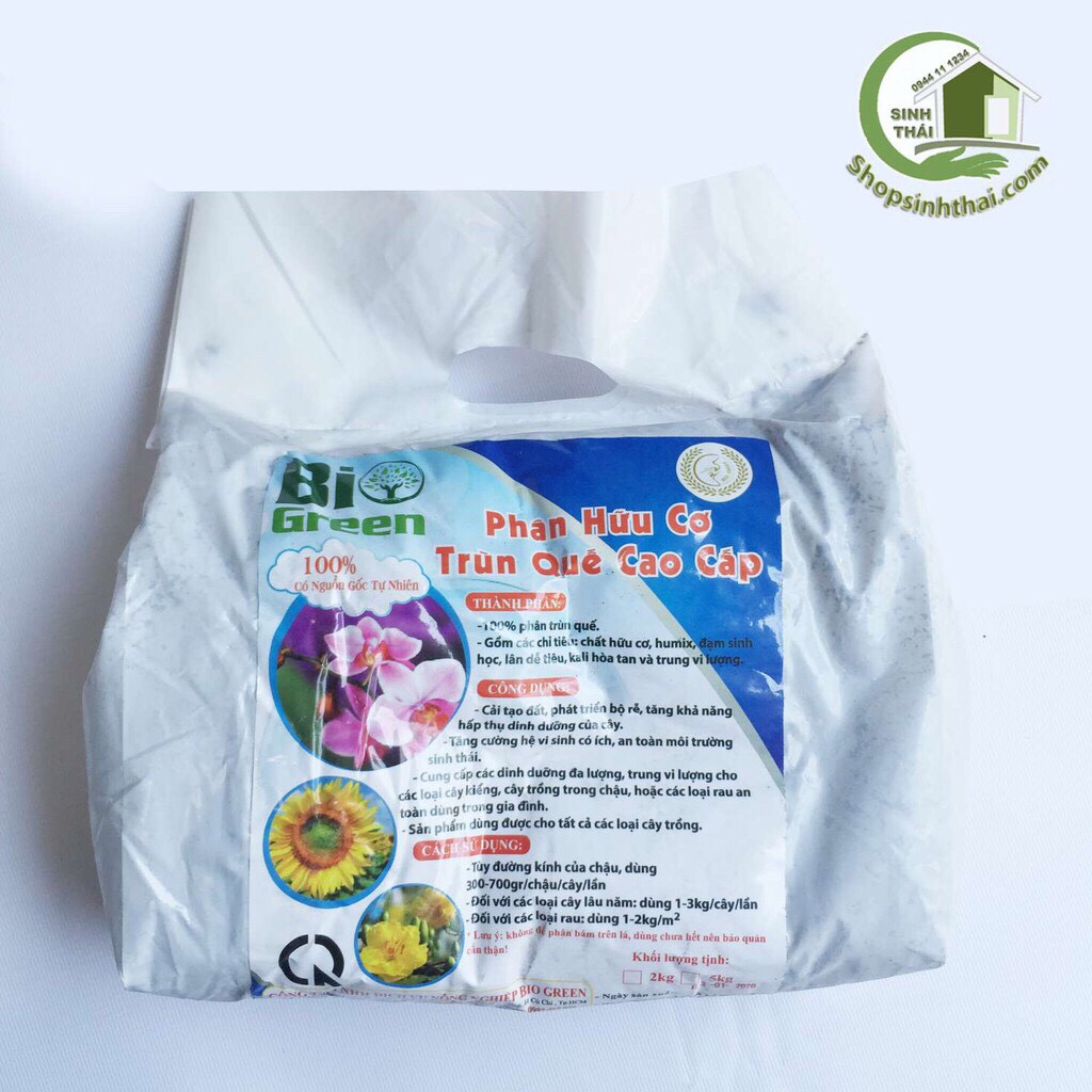 [HCM]Phân trùn quế ( bao 3dm3 ) - phân hữu cơ cao cấp