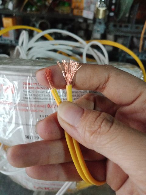 [HCM]Dây điện đôi mềm Cadivi 2x1.5 (2x30)