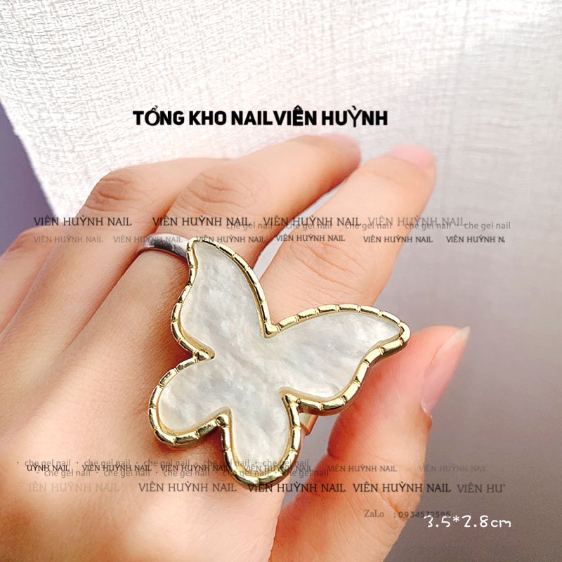 Nhẫn pha màu , đựng màu vẽ nail