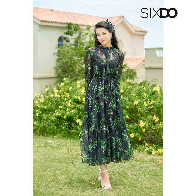 Đầm voan hoa linh lan sixdo