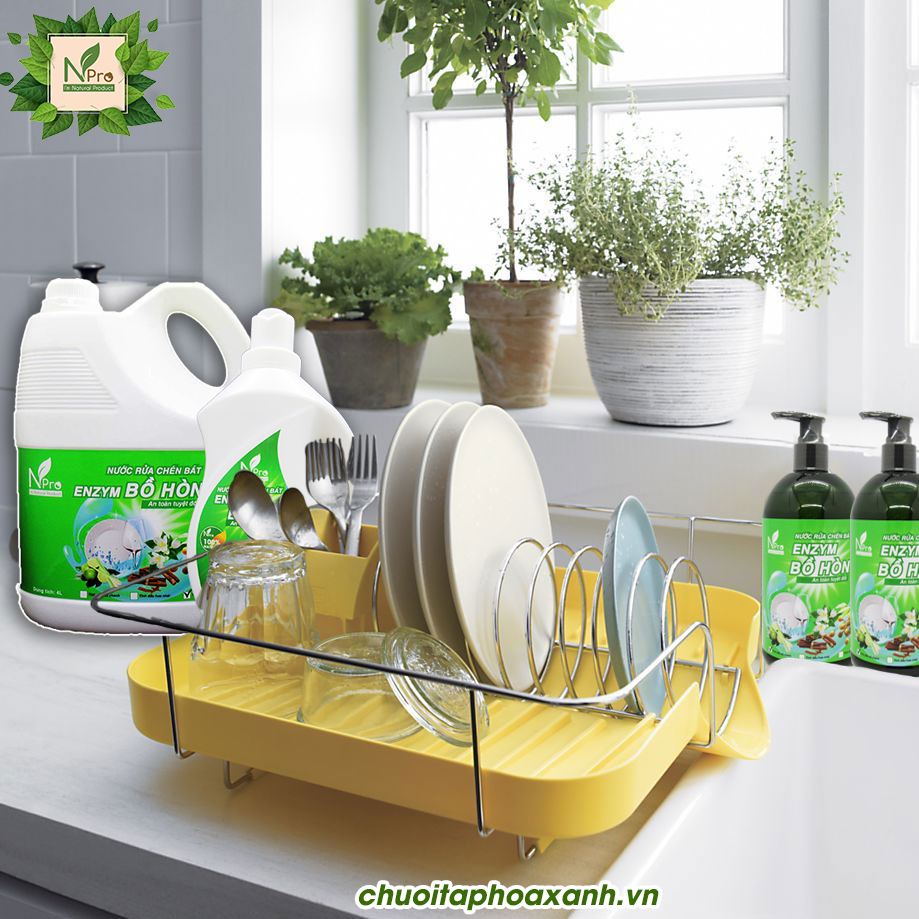 [THIÊN NHIÊN 100%] Nước Rửa Chén ENZYM BỒ HÒN Npro