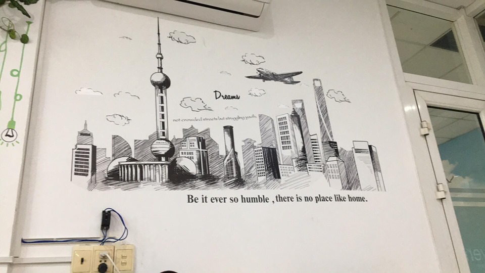 Decal dán tường Thành phố phác thảo - P79 - Scenedecal-Framedecals