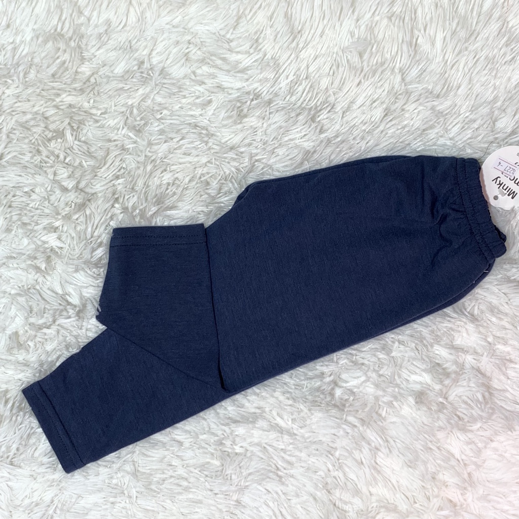 Quần Legging Bé Gái Thun Trơn Bo Ống Co Dãn 4 Chiều