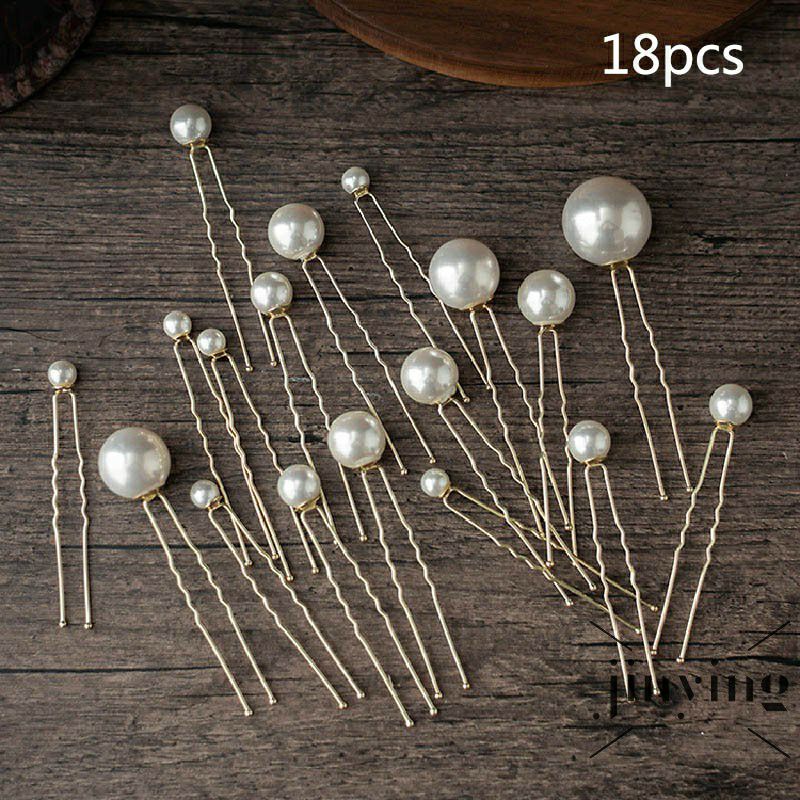 [HCM]Set 18 trâm cài tóc đính ngọc
