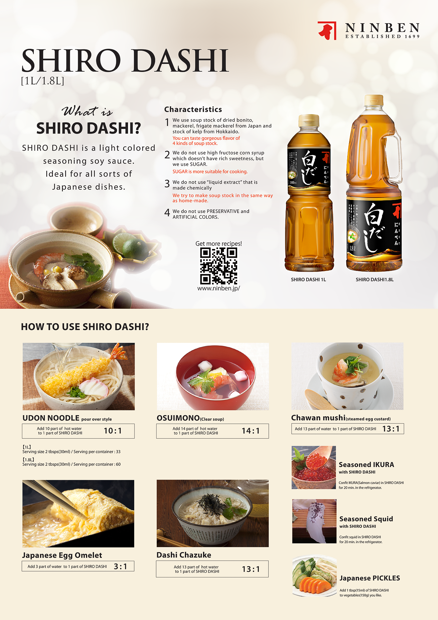 Xốt Shiro Dashi 1.8 L (SS100)