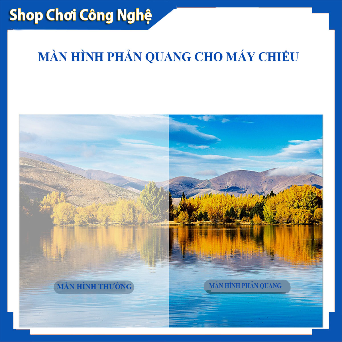 Màn hình máy chiếu phản quang 120 inh