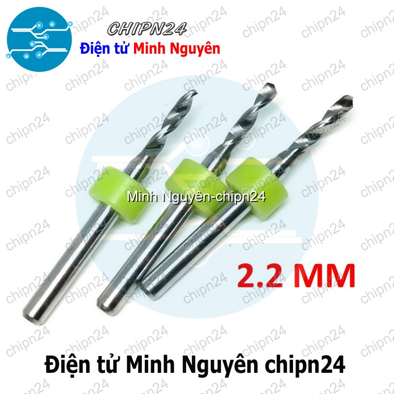 [1 cây] Mũi khoan mạch in CNC 2.2mm (Mạch điện tử, PCB)