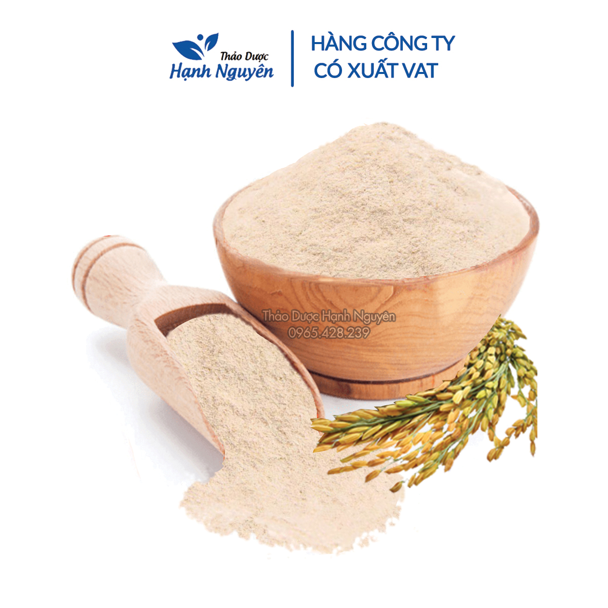 Bột cám gạo nguyên chất 1kg - Thảo Dược Hạnh Nguyên