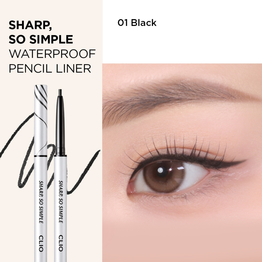 [Chính hãng] Chì kẻ mắt không trôi Clio Sharp So Simple Waterproof Pencil Liner 0.14g