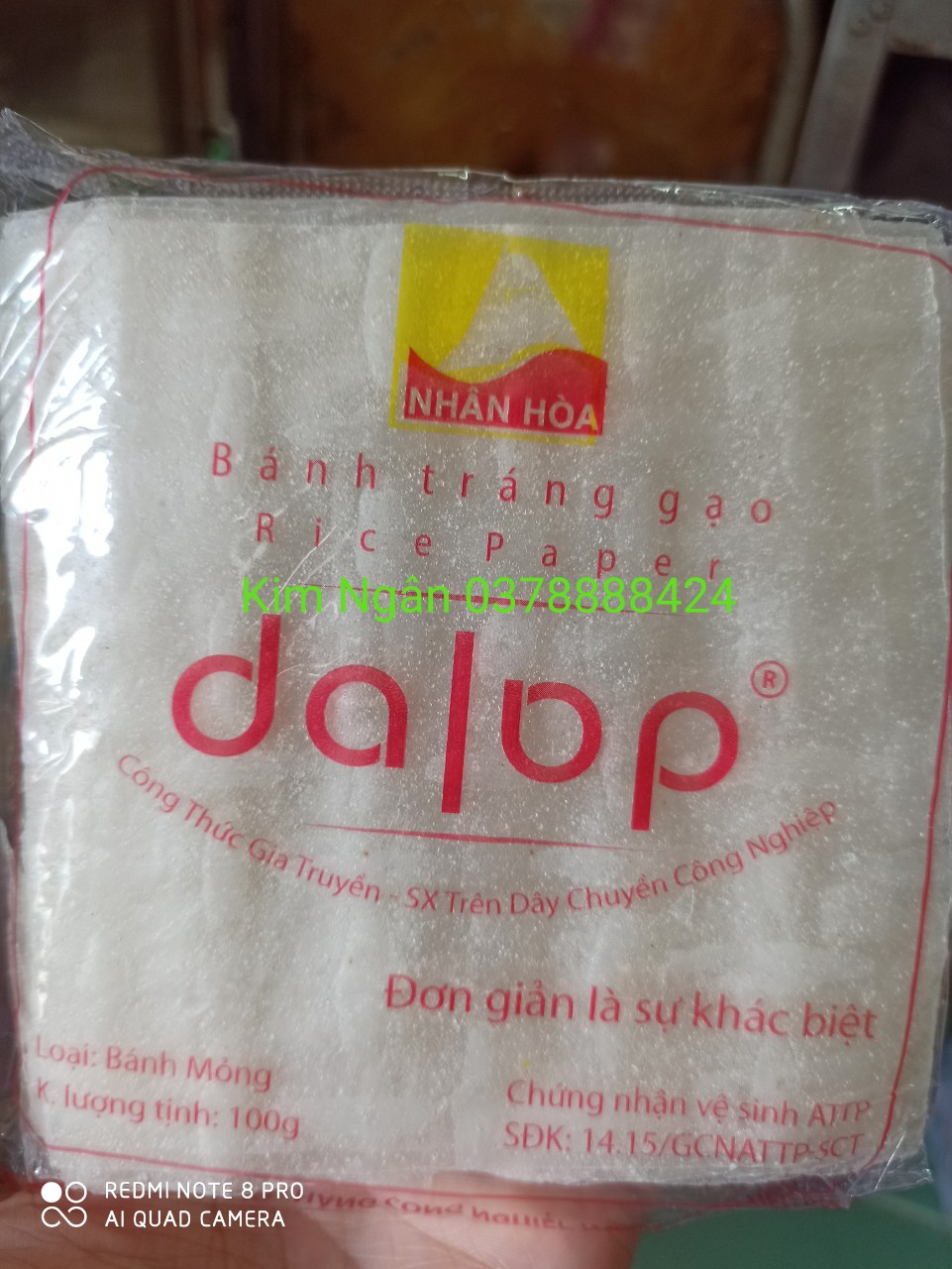 [HCM]Combo 5 xấp Bánh Tráng cuốn chả ram Bình Định Dalap