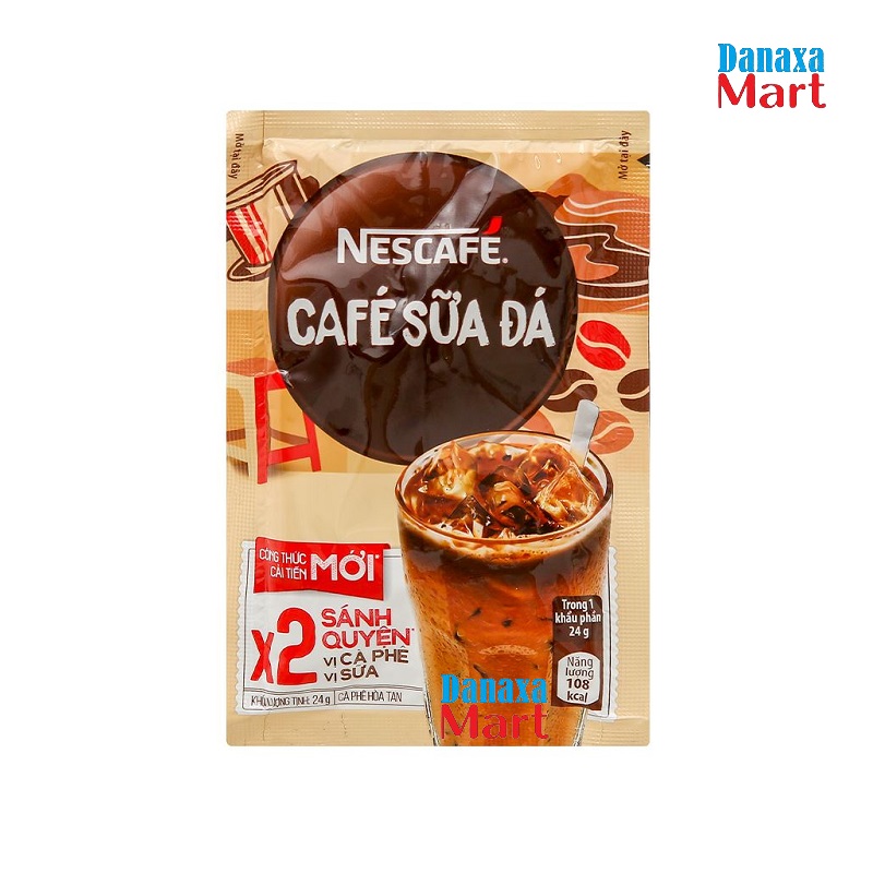 Combo 4/ 3/ 2 Bịch Cà phê sữa Nescafé cà phê sữa đá (Bịch 25 Gói x 24g)