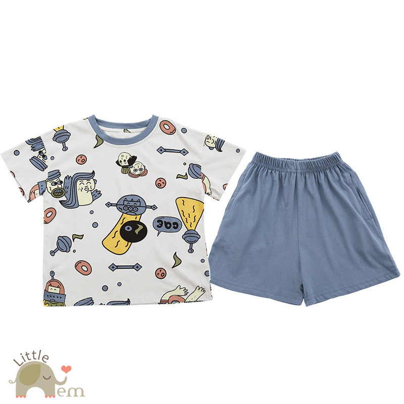 Bộ đồ bé trai cộc tay Cotton - Vũ trụ