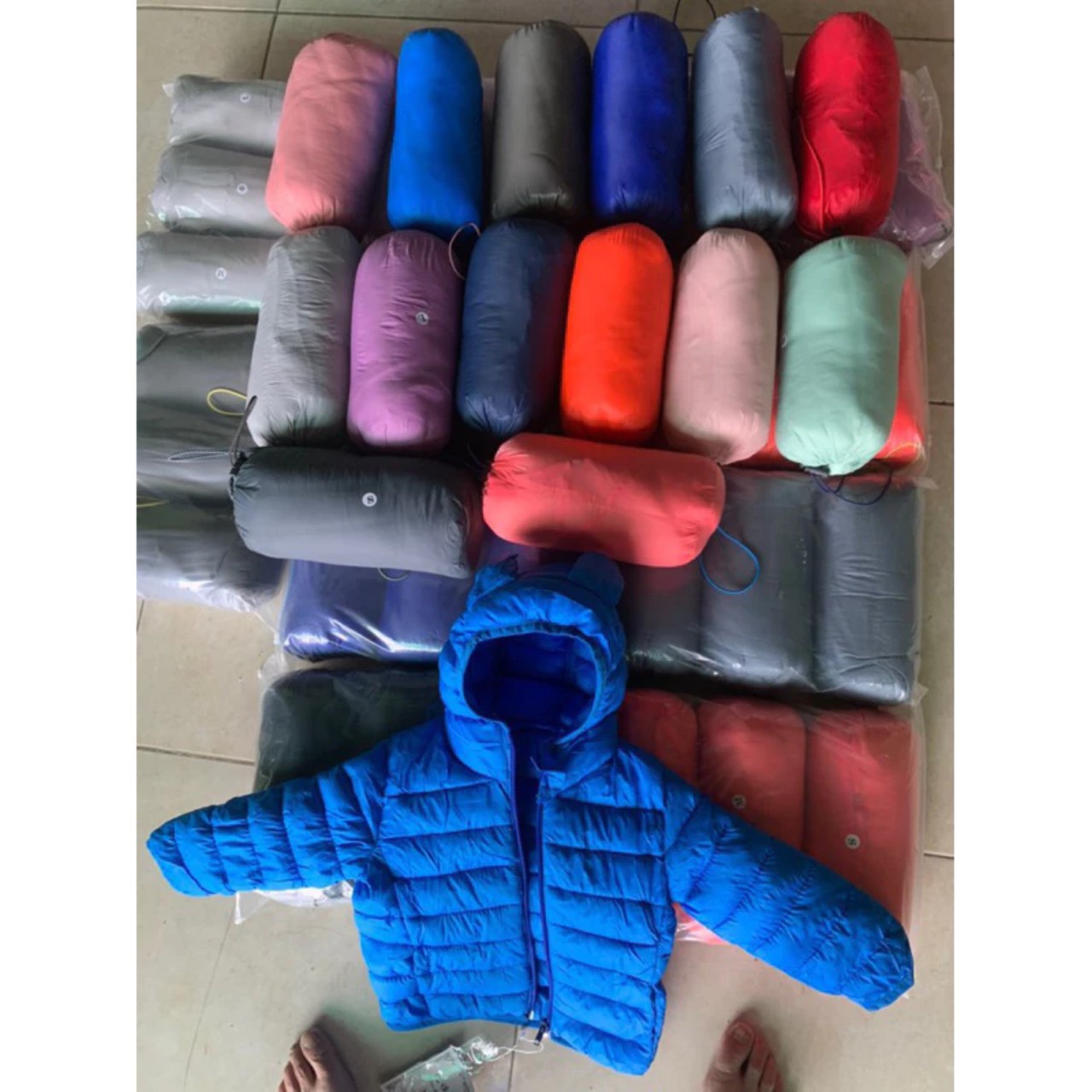 (6-12kg) Áo phao trần bông siêu nhẹ cho bé