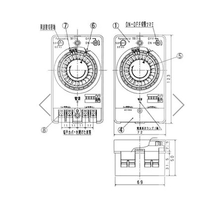 Rơle thời gian 24h Panasonic TB118NE7