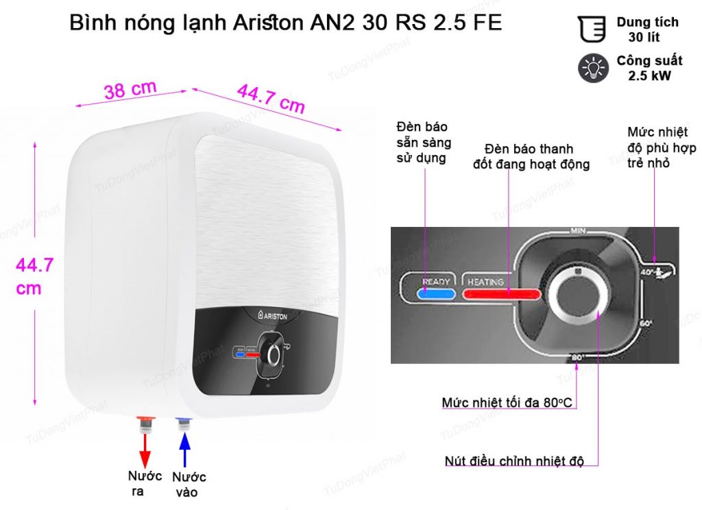 Máy nước nóng Ariston AN2 RS 30 lít